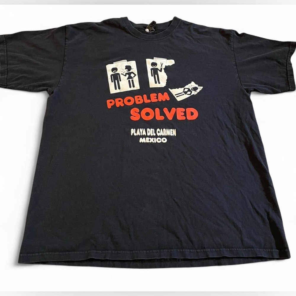 Men’s Vintage “Problem Solved” Mexico Shirt Size XL